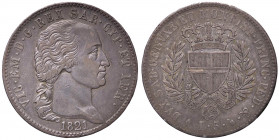 SAVOIA - Vittorio Emanuele I (1802-1821) - 5 Lire 1821 Pag. 15; Mont. 29 RRR AG
 
BB+