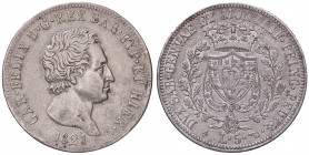 SAVOIA - Carlo Felice (1821-1831) - 5 Lire 1821 T Pag. 63; Mont. 54 RRR AG
 
BB