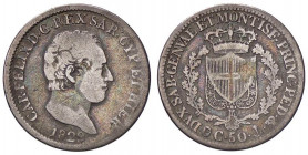 SAVOIA - Carlo Felice (1821-1831) - 50 Centesimi 1829 G Pag. 118; Mont. 120 R AG
 
MB