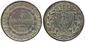 SAVOIA - Carlo Felice (1821-1831) - 5 Centesimi 1826 T (L) Pag. 127; Mont. 130 CU
 
BB+