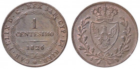 SAVOIA - Carlo Felice (1821-1831) - Centesimo 1826 T (L) Pag. 132; Mont. 138 CU
 
qSPL