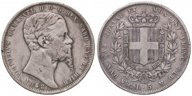 SAVOIA - Vittorio Emanuele II (1849-1861) - 5 Lire 1852 G Pag. 374; Mont. 45 R AG
 
qBB