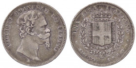 SAVOIA - Vittorio Emanuele II Re eletto (1859-1861) - Lira 1860 F Pag. 440; Mont. 115 AG
 
BB+