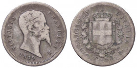 SAVOIA - Vittorio Emanuele II Re eletto (1859-1861) - 50 Centesimi 1859 B Pag. 442; Mont. 111 R AG
 
MB