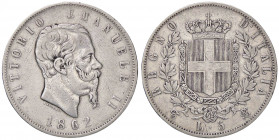 SAVOIA - Vittorio Emanuele II Re d'Italia (1861-1878) - 5 Lire 1862 T Pag. 484; Mont. 164 RR AG
 
qBB