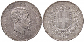 SAVOIA - Vittorio Emanuele II Re d'Italia (1861-1878) - 5 Lire 1873 M Pag. 496; Mont. 180 AG Patinata
 Patinata
BB-SPL
