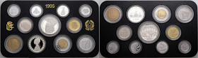 REPUBBLICA ITALIANA - Repubblica Italiana (monetazione in lire) (1946-2001) - Serie zecca 1995 Mont. 32 R In confezione - 11 valori
 In confezione - ...