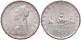 REPUBBLICA ITALIANA - Repubblica Italiana (monetazione in lire) (1946-2001) - 500 Lire 1964 - Caravelle Mont. 7 AG
 
FDC