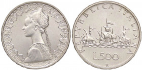 REPUBBLICA ITALIANA - Repubblica Italiana (monetazione in lire) (1946-2001) - 500 Lire 1988 - Caravelle Mont. 23 R AG
 
FDC