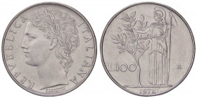 REPUBBLICA ITALIANA - Repubblica Italiana (monetazione in lire) (1946-2001) - 100 Lire 1972/ Att. M27a; Gig. 267a R AC
 
qFDC