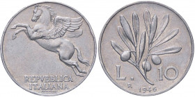 REPUBBLICA ITALIANA - Repubblica Italiana (monetazione in lire) (1946-2001) - 10 Lire 1946 Mont. 3 R IT
 
qSPL