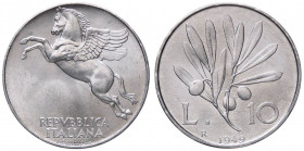 REPUBBLICA ITALIANA - Repubblica Italiana (monetazione in lire) (1946-2001) - 10 Lire 1949 Mont. 7 IT
 
FDC