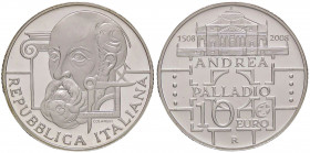 REPUBBLICA ITALIANA - Repubblica Italiana (monetazione in euro) (2002) - 10 Euro 2008 - Palladio AG In confezione
 In confezione - 
FS