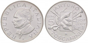 REPUBBLICA ITALIANA - Repubblica Italiana (monetazione in euro) (2002) - 5 Euro 2007 - Toscanini AG In confezione
 In confezione - 
FDC