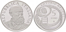 REPUBBLICA ITALIANA - Repubblica Italiana (monetazione in euro) (2002) - 5 Euro 2008 - Meucci AG In confezione
 In confezione - 
FS