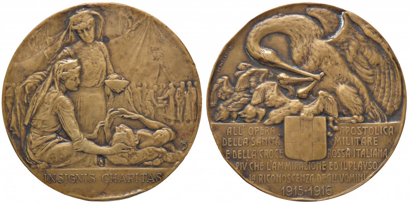 MEDAGLIE - SAVOIA - Vittorio Emanuele III (1900-1943) - Medaglia Sanità militare...