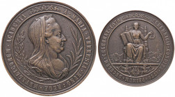 MEDAGLIE ESTERE - AUSTRIA - Giuseppe II (con la madre Maria Teresa) (1765-1780) - Medaglia 1770 AE Ø 70
 
BB-SPL