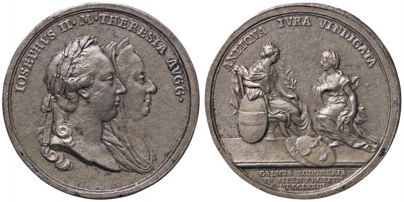 MEDAGLIE ESTERE - AUSTRIA - Giuseppe II (con la madre Maria Teresa) (1765-1780) ...