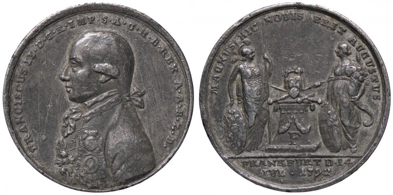 MEDAGLIE ESTERE - AUSTRIA - Francesco II (1792-1806) - Medaglia 1792 PB Ø 43
 ...