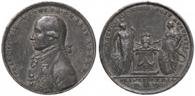 MEDAGLIE ESTERE - AUSTRIA - Francesco II (1792-1806) - Medaglia 1792 PB Ø 43
 
BB
