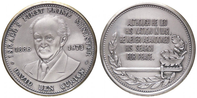 MEDAGLIE ESTERE - CANADA - Elisabetta II (1952) - Medaglia 1973 - A Ben Gurion (...