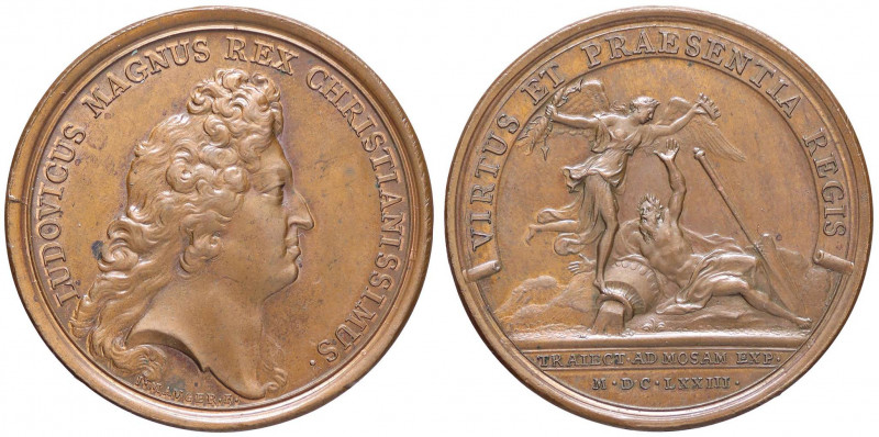 MEDAGLIE ESTERE - FRANCIA - Luigi XIV (1643-1715) - Medaglia 1673 AE Ø 41
 
be...