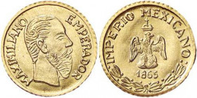 MEDAGLIE ESTERE - MESSICO - Repubblica (1823) - Medaglia Peso 1861 (AU g. 0,2) Ø 11
 
FDC