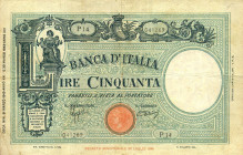 CARTAMONETA - BANCA d'ITALIA - Vittorio Emanuele III (1900-1943) - 50 Lire - Fascetto 31/03/1943 - Grande L Alfa 200; Lireuro 9A Azzolini/Urbini
 Azz...