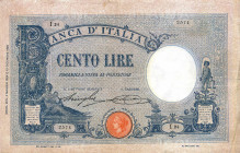 CARTAMONETA - BANCA d'ITALIA - Vittorio Emanuele III (1900-1943) - 100 Lire - Barbetti 04/05/1926 - Tipo Azzurrino Alfa 336; Lireuro 16B RRR Stringher...