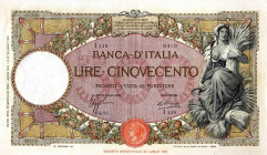 CARTAMONETA - BANCA d'ITALIA - Vittorio Emanuele III (1900-1943) - 500 Lire - Capranesi 12/01/1935 - Fascio I° tipo Alfa 509; Lireuro 29J Azzolini/Cim...