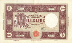 CARTAMONETA - BANCA d'ITALIA - Repubblica Italiana (monetazione in lire) (1946-2001) - 1.000 Lire - Barbetti (medusa) 22/11/1947 Alfa 647; Lireuro 52A...