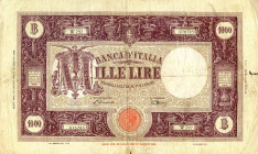 CARTAMONETA - BANCA d'ITALIA - Repubblica Italiana (monetazione in lire) (1946-2001) - 1.000 Lire - Barbetti (testina) 22/07/1946 Alfa 638; Lireuro 51...