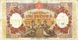 CARTAMONETA - BANCA d'ITALIA - Repubblica Italiana (monetazione in lire) (1946-2001) - 10.000 Lire - Rep. Marinare 02/11/1961 Alfa 845; Lireuro 73S Ca...