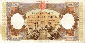 CARTAMONETA - BANCA d'ITALIA - Repubblica Italiana (monetazione in lire) (1946-2001) - 10.000 Lire - Rep. Marinare 31/03/1951 Alfa 828; Lireuro 73D R ...