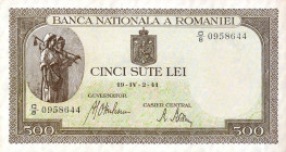 CARTAMONETA ESTERA - ROMANIA - Michele I (1940-1947) - 500 Lei 19/04/1941 Pick 51
 
SPL+