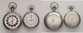 VARIE - Orologi da taschino Due Rosskopf in metallo bianco da revisionare, mm 57 e 51
 
Discreto
