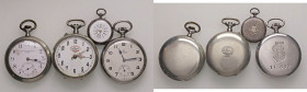 VARIE - Orologi da taschino Quattro orologi in metallo bianco non funzionanti
 
Mediocre