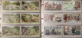 VARIE - Figurine Lotto di circa 150 carte quasi tutte diverse della Liebig, su album dedicato
 
Buono