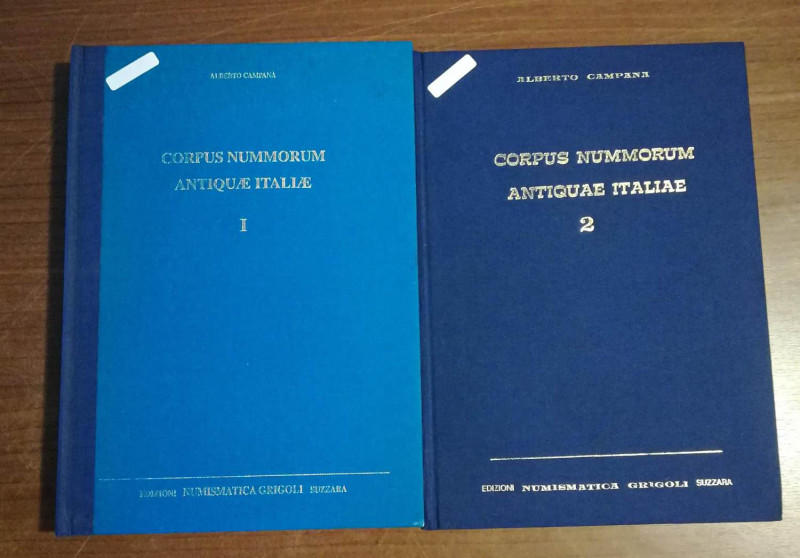 BIBLIOGRAFIA NUMISMATICA - LIBRI Campana A. - Corpus Nummorum Antiquae Italiae. ...