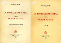 BIBLIOGRAFIA NUMISMATICA - LIBRI Cirami G. - La Monetazione Greca della Sicilia antica, vol. I e II, Bologna 1959, ristampa Gamberini
 
Buono