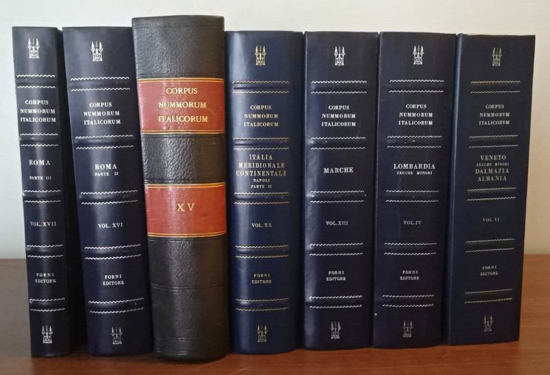 BIBLIOGRAFIA NUMISMATICA - LIBRI Corpus Nummorum Italicorum Vol. I-XX - Opera co...
