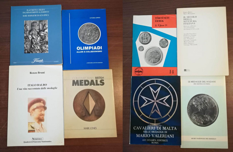 BIBLIOGRAFIA NUMISMATICA - LIBRI Insieme di 8 libretti sulla medaglistica
 
Bu...