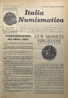 BIBLIOGRAFIA NUMISMATICA - RIVISTE Italia numismatica dal 1955 al 1971 Lotto di 12 volumi La spedizione di questo lotto è di € 40
 Lotto di 12 volumi...