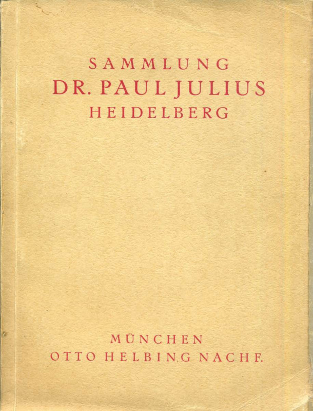 BIBLIOGRAFIA NUMISMATICA - CATALOGHI D'ASTA Helbing Otto, Monaco - Asta del 11/0...