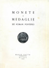 BIBLIOGRAFIA NUMISMATICA - CATALOGHI D'ASTA Ratto M. - Milano 25/12/1962 Monete e medaglie dei pontefici romani, lotti 838, pagg 52, tavv 34 Con aggiu...