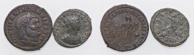LOTTI - Imperiali Antoniniano di Aureliano e follis di Massimiano Ercole Lotto di 2 monete
 Lotto di 2 monete
BB÷SPL