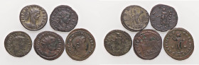 LOTTI - Imperiali Aureliano, Probo, Diocleziano, Costantino I, Licinio I Lotto di 5 monete
 Lotto di 5 monete
BB÷SPL