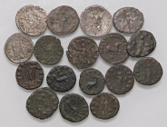 LOTTI - Imperiali Lotto di 17 antoniniani di Gallieno con R/ diverso
 
med. MB