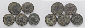 LOTTI - Imperiali Licinio I (2) e Licinio II (2), Costantino II Lotto di 5 monete
 Lotto di 5 monete
med. BB