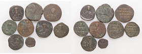LOTTI - Bizantine Lotto di 9 monete
 
med. MB